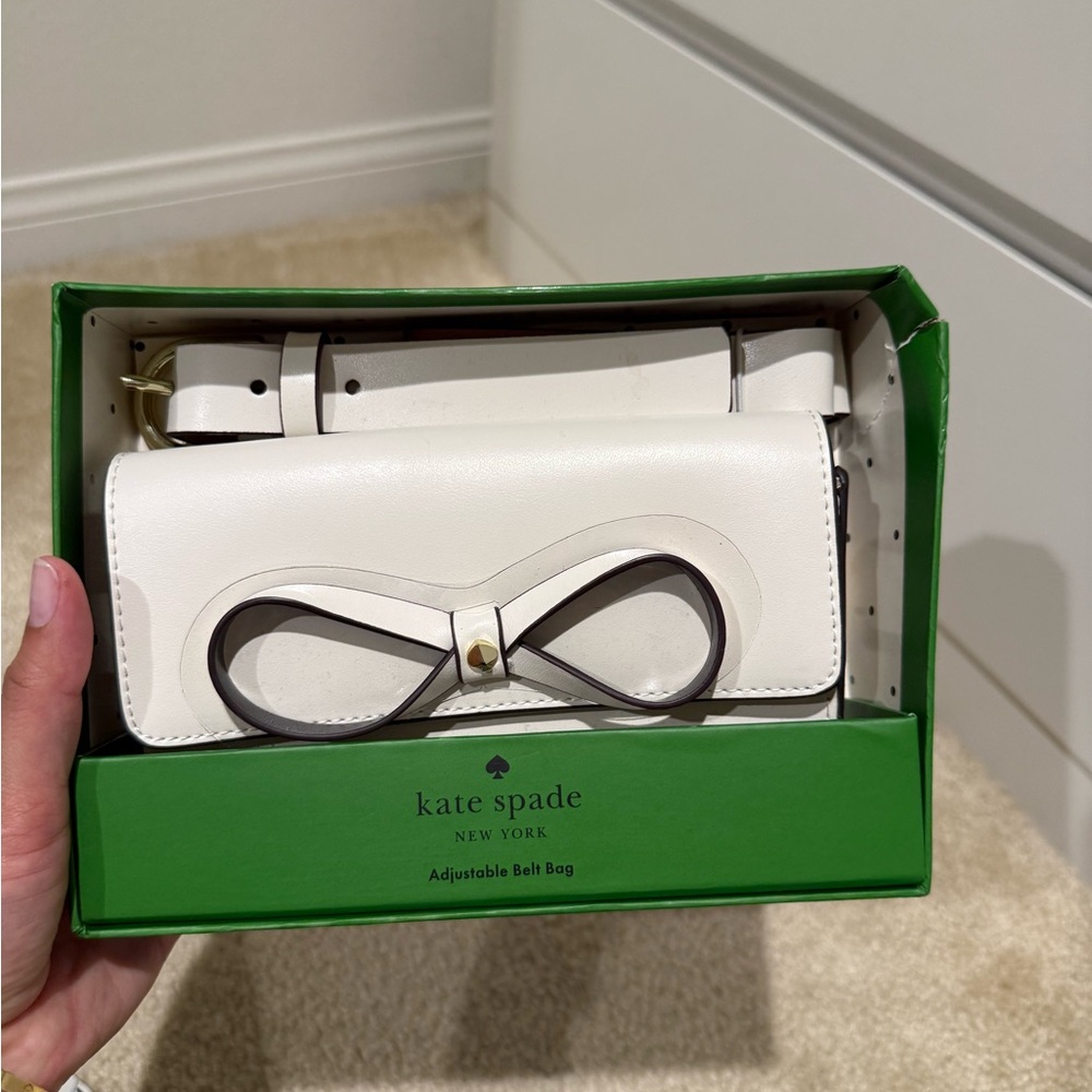 Kate Spade White Adjustable Belt Bag